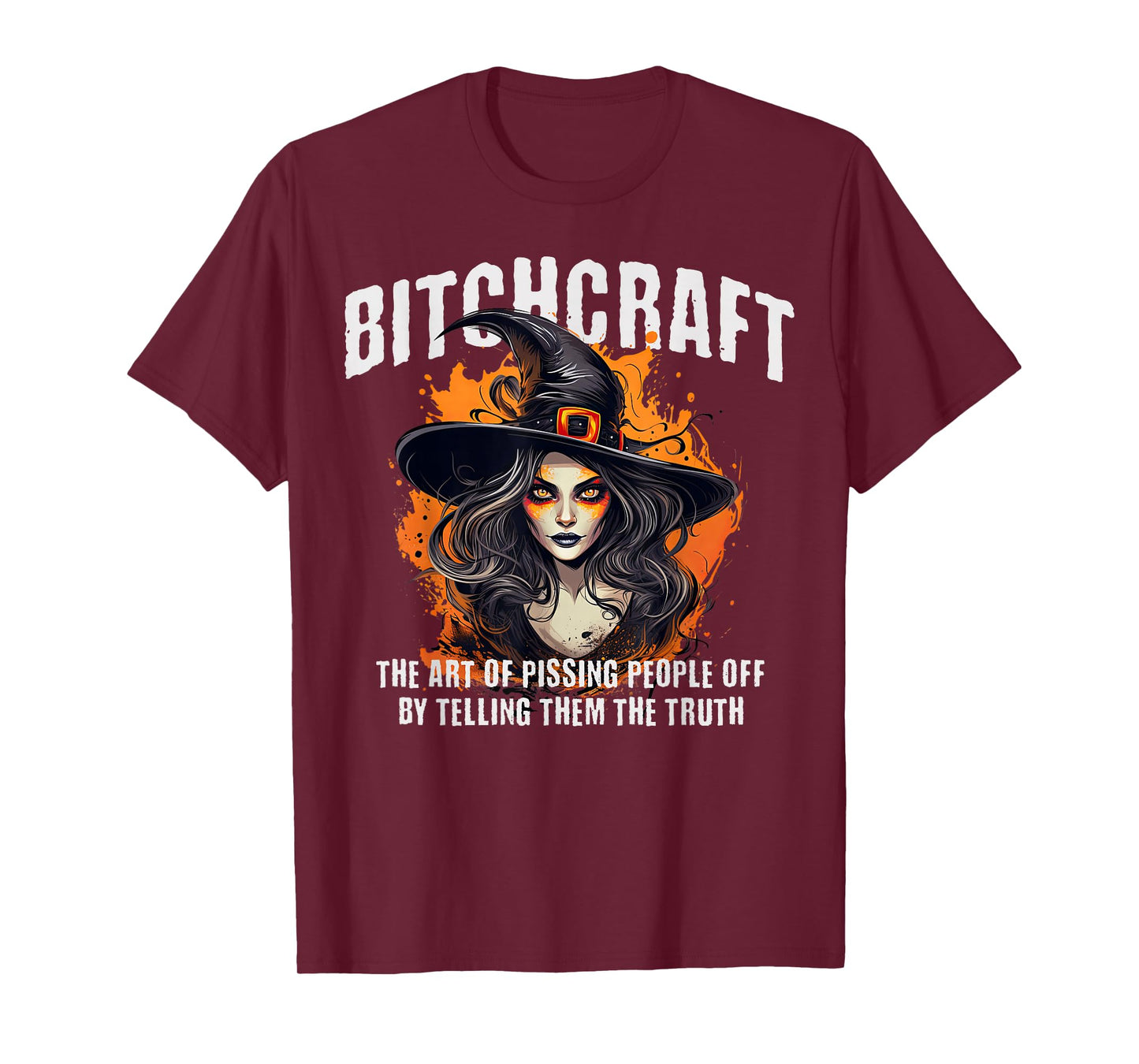 Bitchcraft Witch - Funny Halloween Lover Humor Slogan T-Shirt