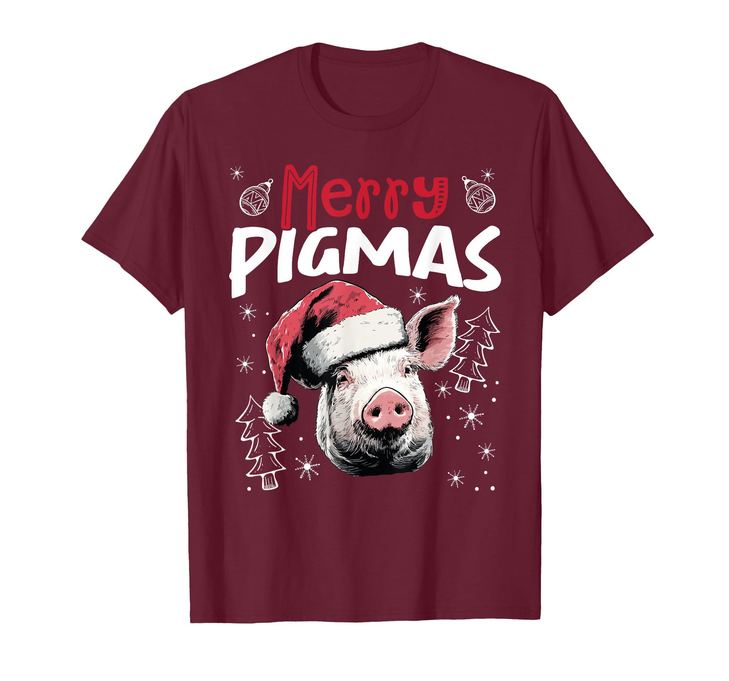 Merry Pigmas Funny Christmas Pig T-Shirt
