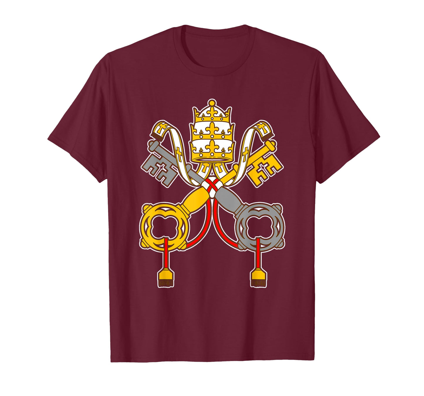 St Peter Shirt - Vintage Catholic t Art keys to the kingdom T-Shirt
