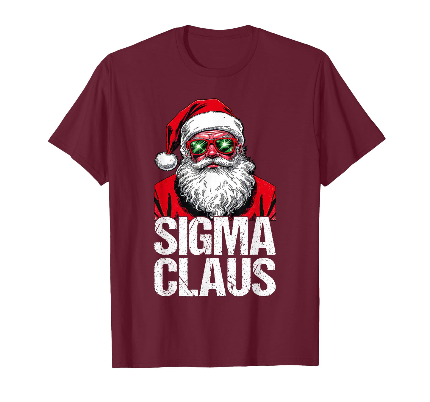 Sigma Claus Santa Funny Christmas Rizz Male for Boys T-Shirt