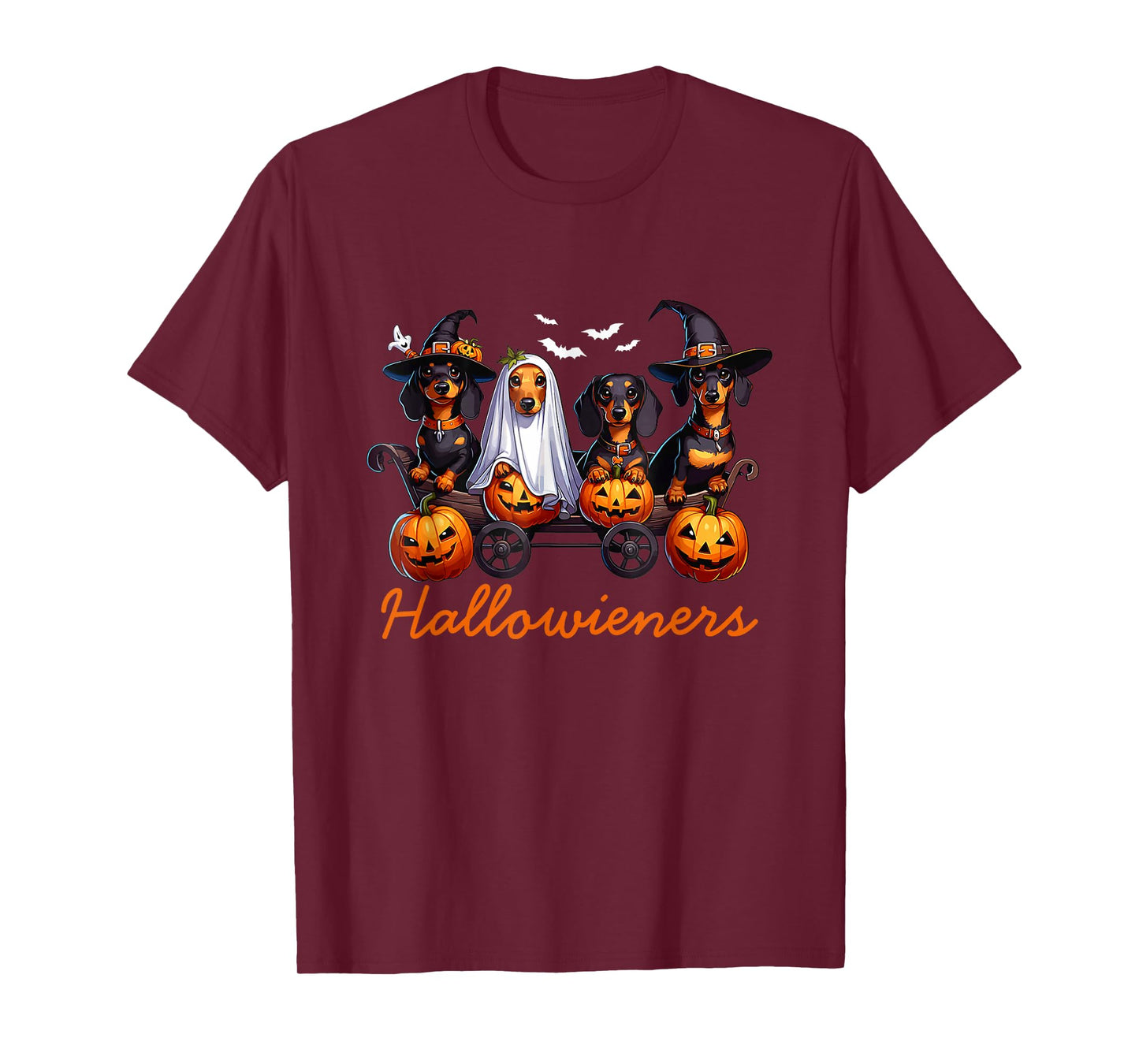 Hallowiener Dachshund Pumpkin Costume Art T-Shirt