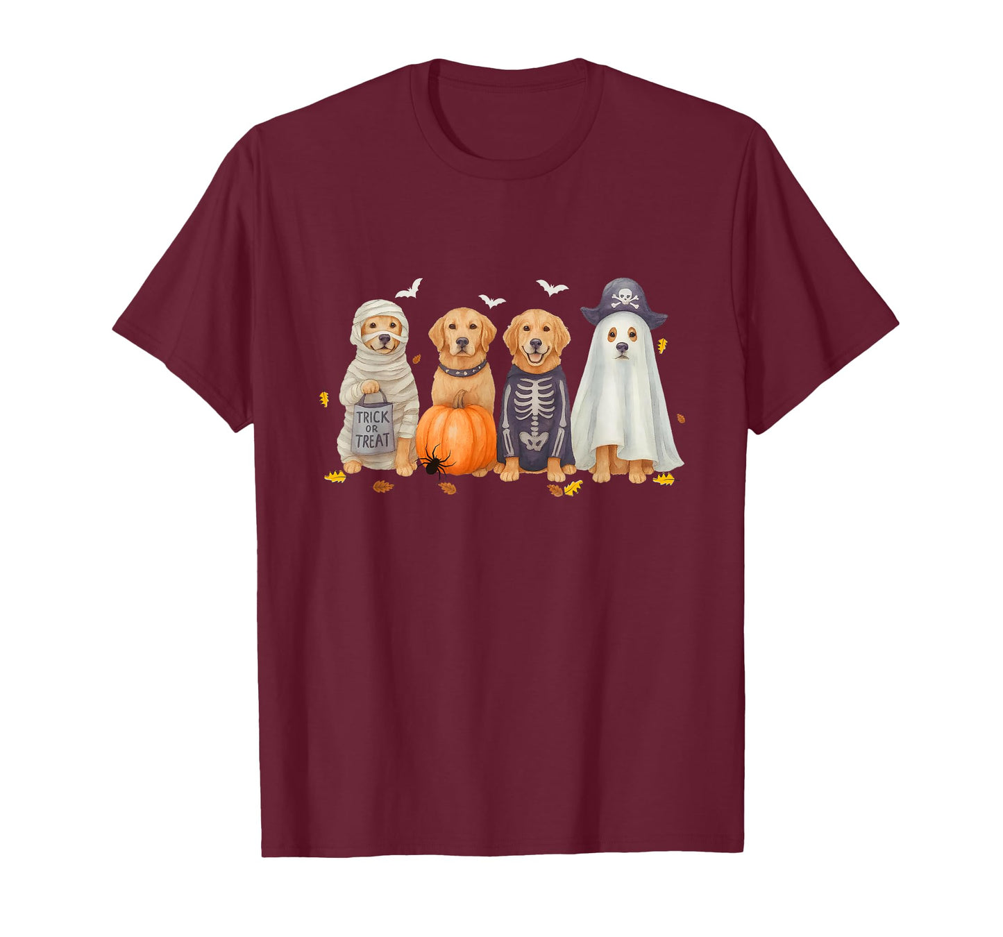 Witch Golden Retriever Halloween Golden Retriever Dog Mom T-Shirt