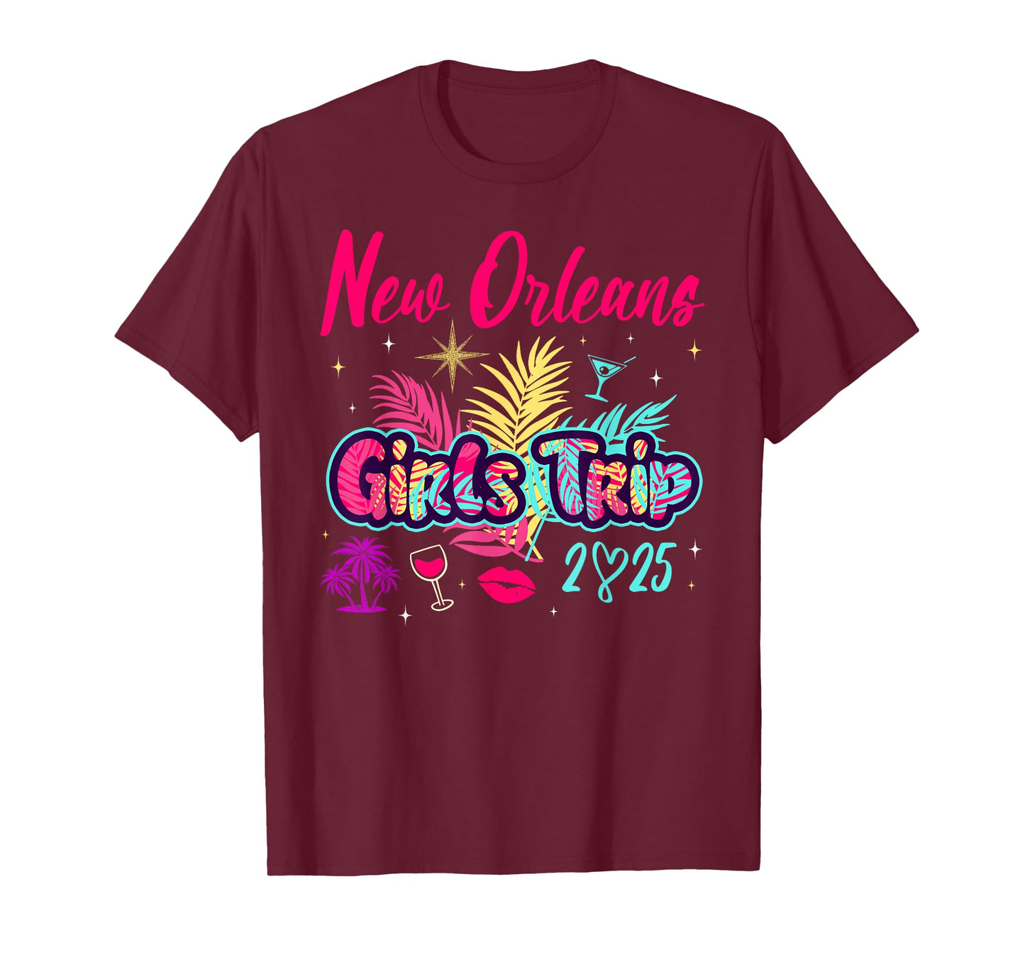 New Orleans Girls Trip 2025 Bachelor Besties Birthday Party T-Shirt