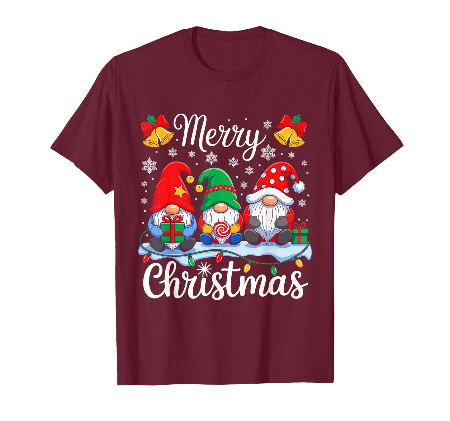 Gnomes Xmas Merry Christmas for Men Women Kids Gnomes Lover T-Shirt