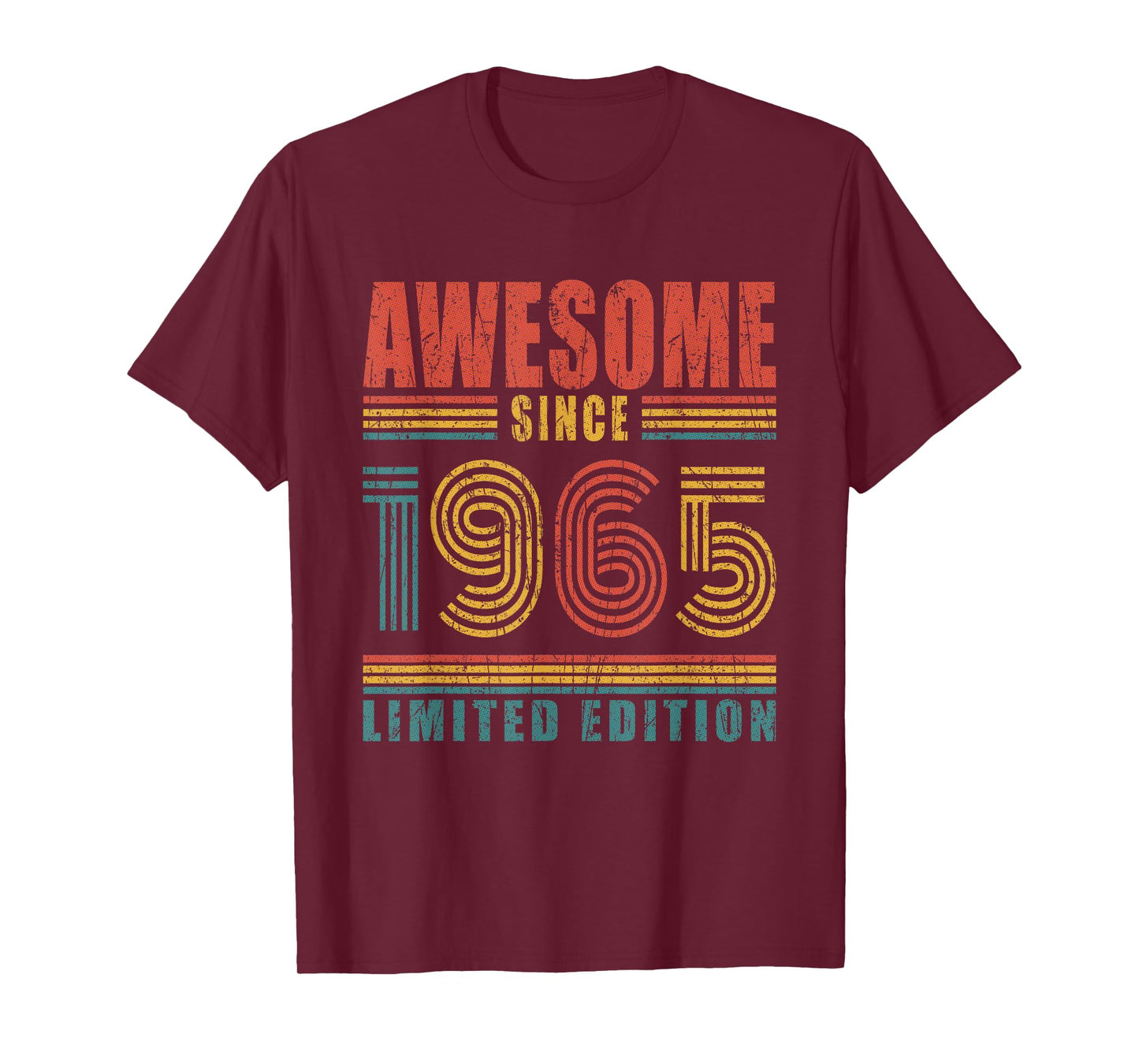 60th Birthday Awesome Since 1965 Vintage 60 Birthday T-Shirt
