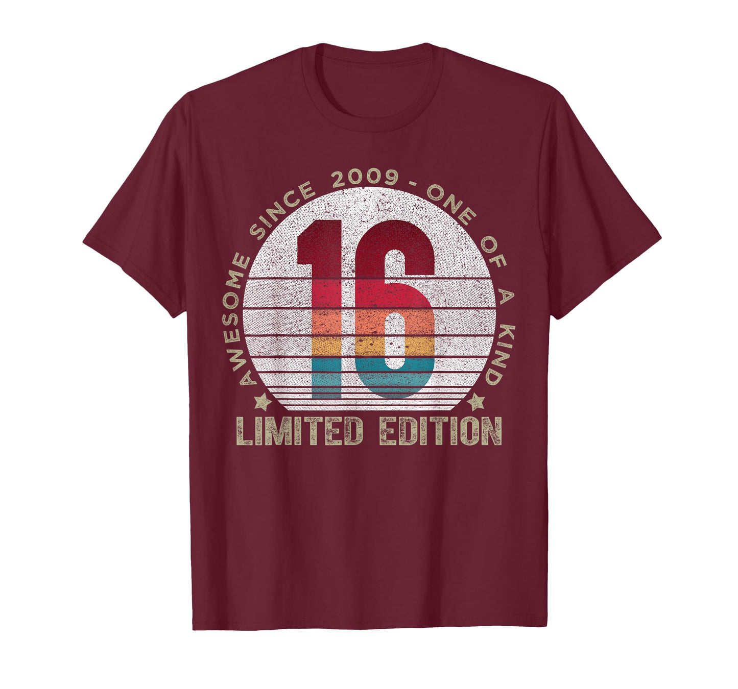 16 Year Old Gifts Vintage 2009 Limited Edition 16th Birthday T-Shirt