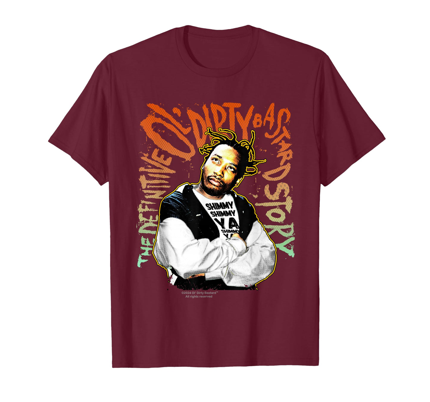 ODB Ol Dirty Ba--ard Shimmy Ya Retro 90s Hip Hop Rap Style T-Shirt