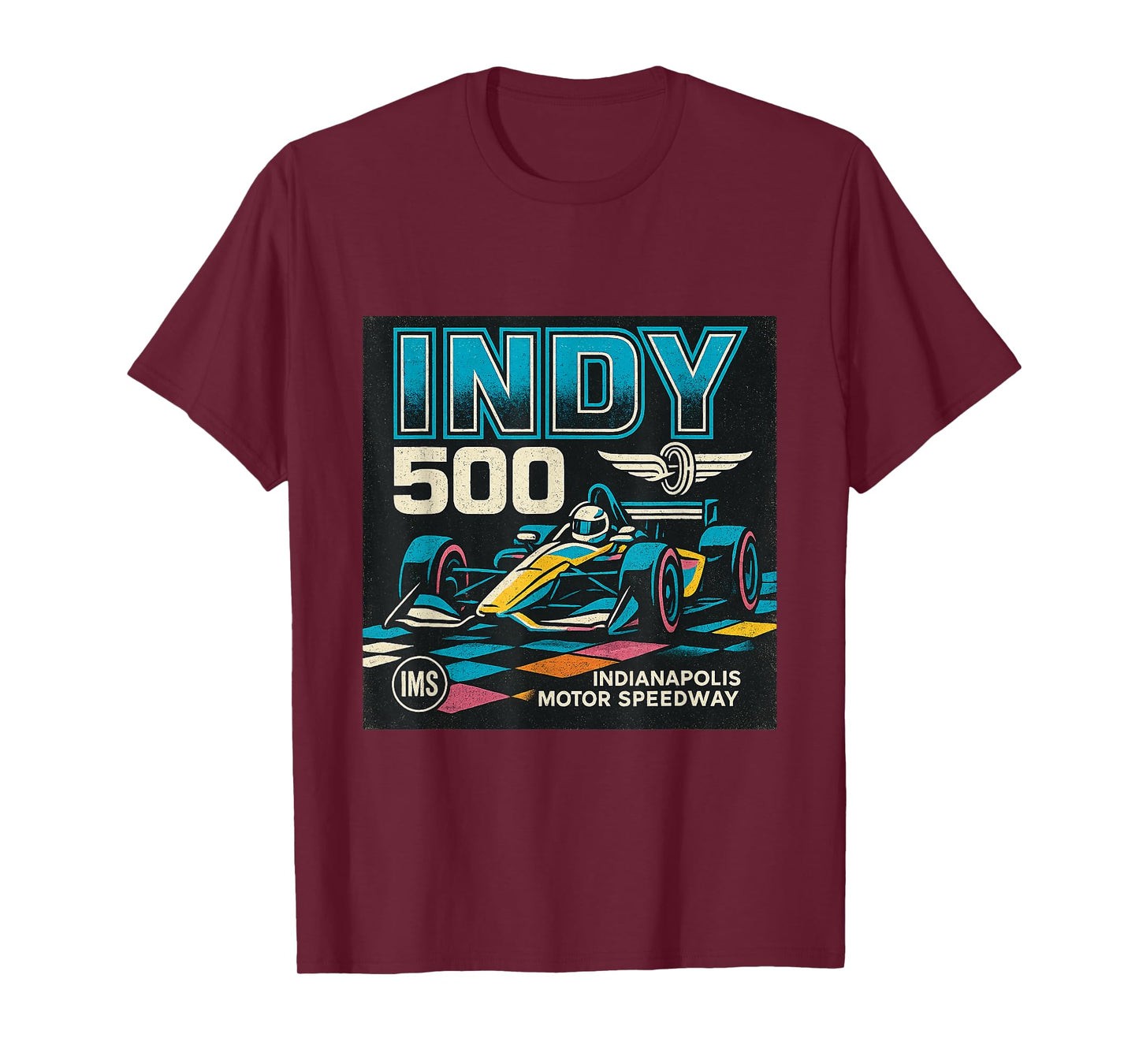 Indy 500 Vintage Race Car Art T-Shirt