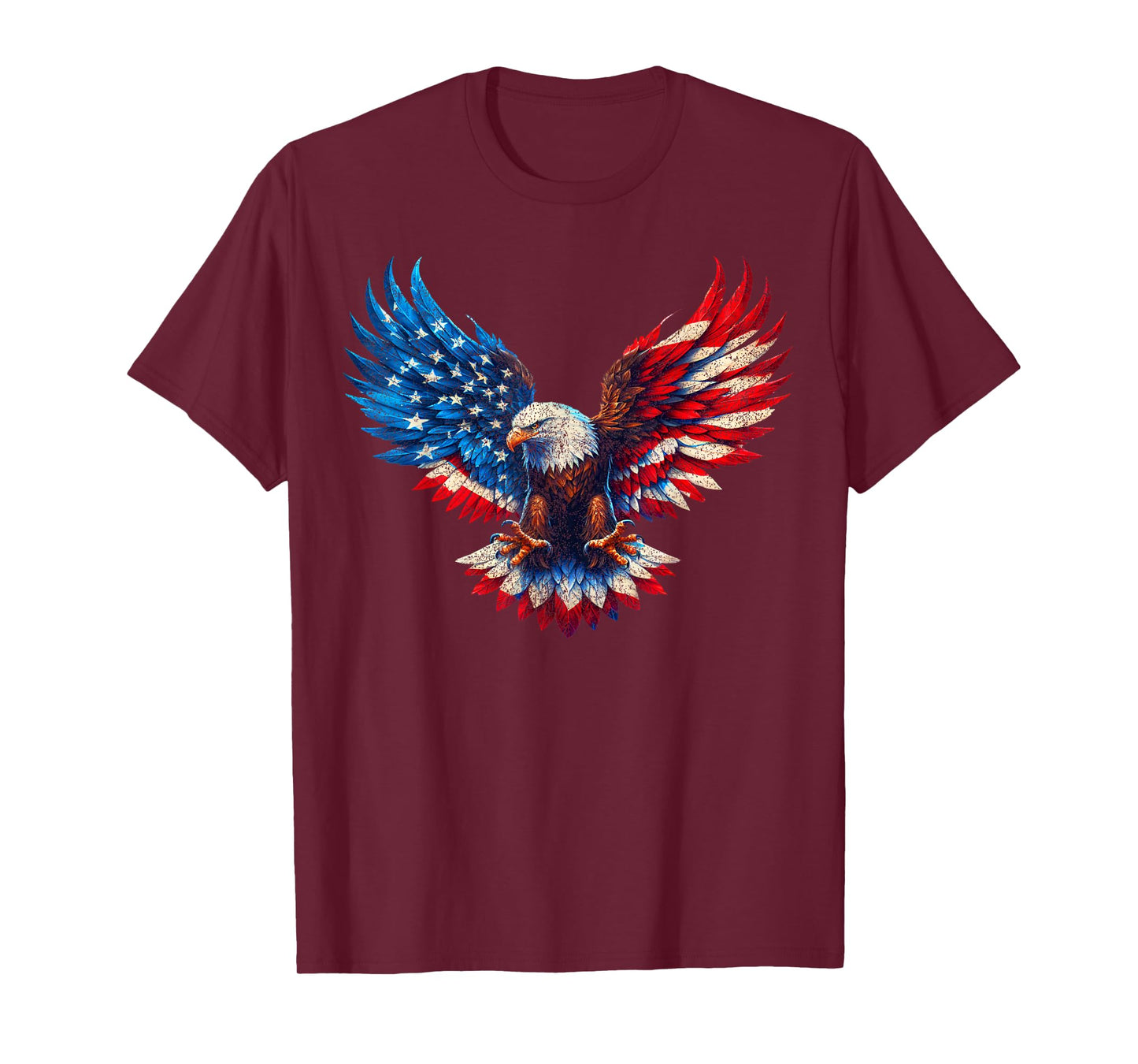 American Flag Bald Eagle Patriotic Eagle 4th of July USA T-Shirt