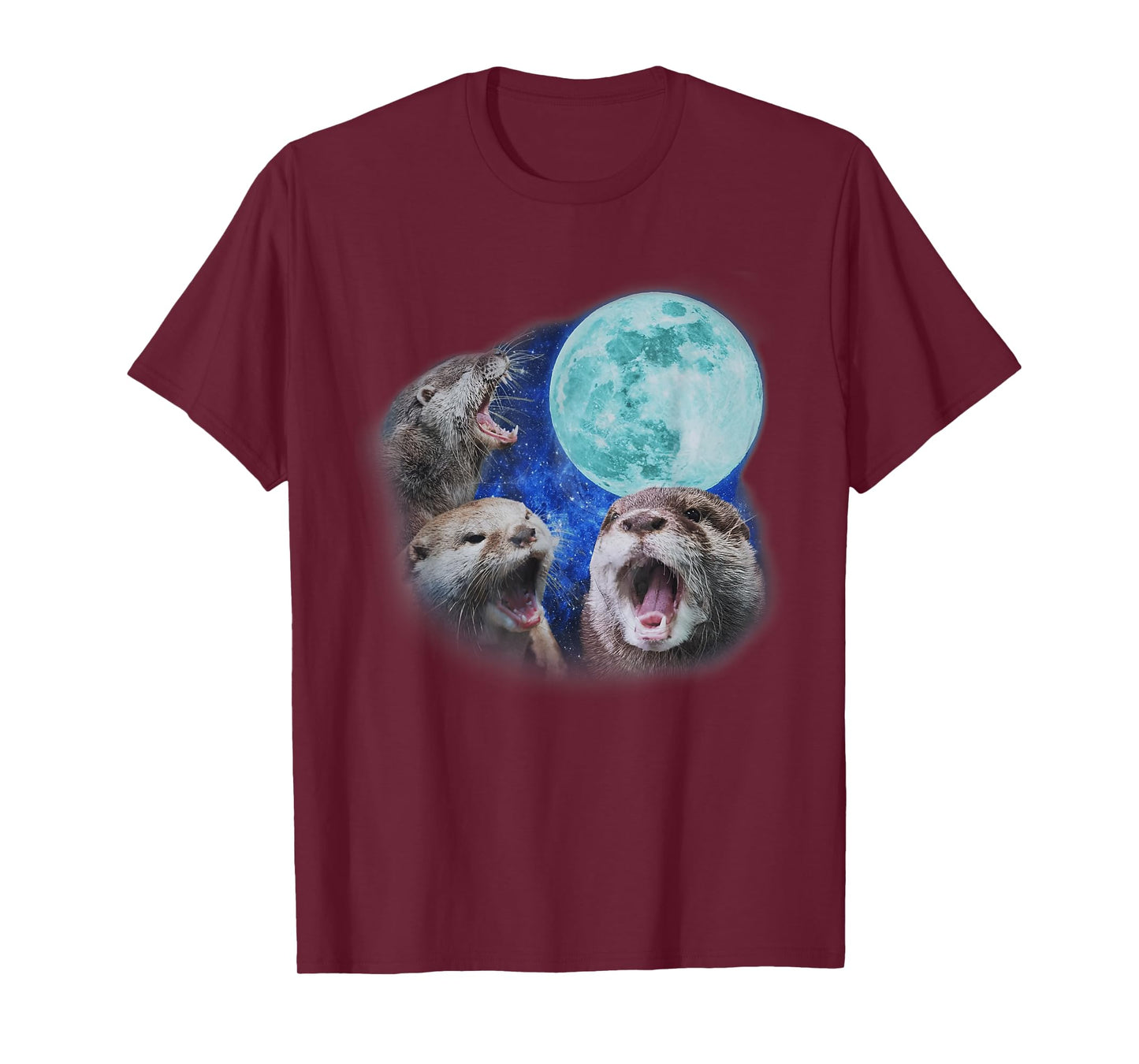 Three Otter Moon | Three Otter Moon Howling Otter Head T-Shirt