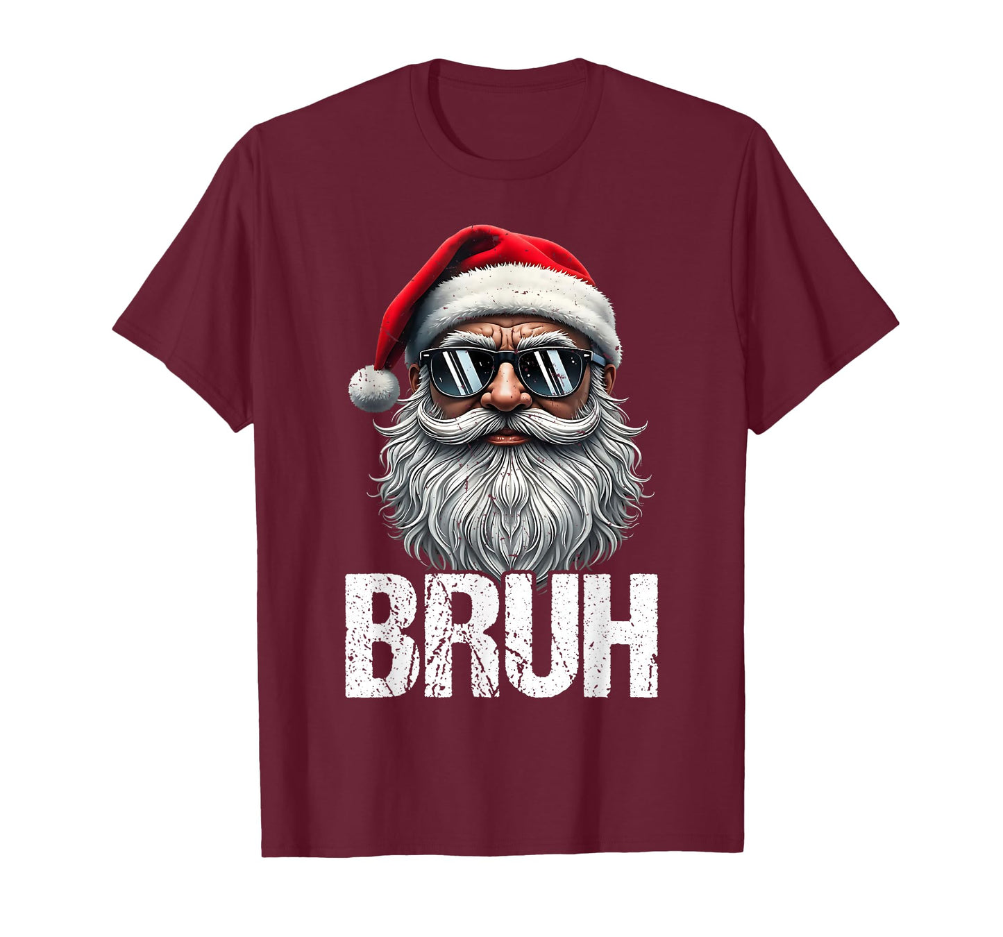 Bruh Meme Funny Saying Bro Greeting Teens Boys Men Christmas T-Shirt