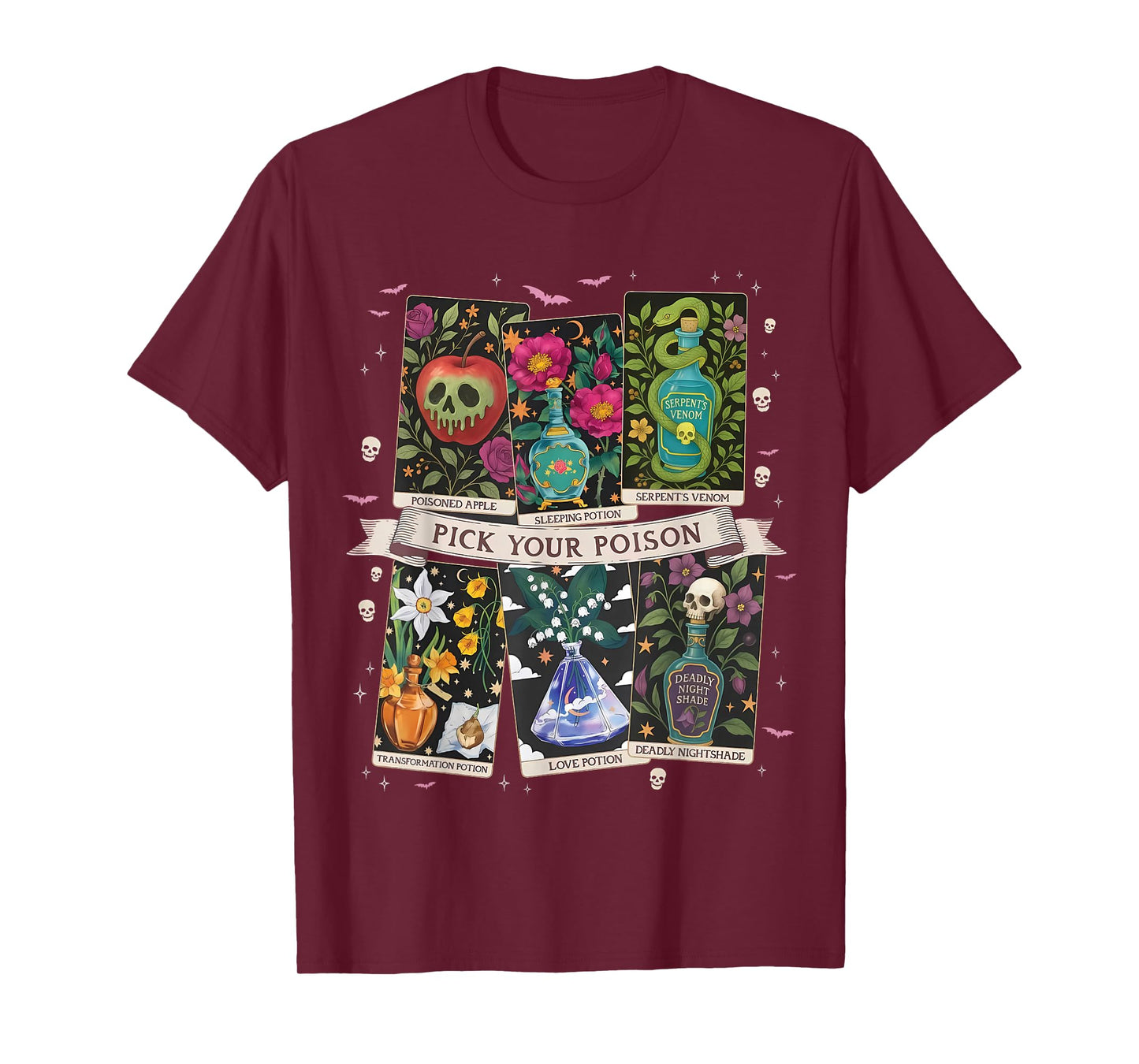 Pick Your Poison's Funny Drink Me Potion's Happy Halloween T-Shirt