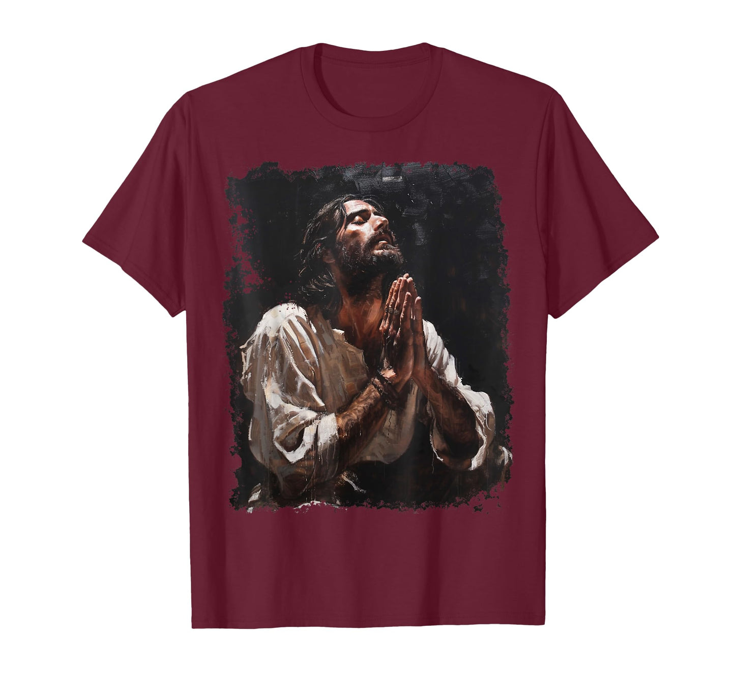 Praying Jesus Christ Christian Graphic T-Shirt