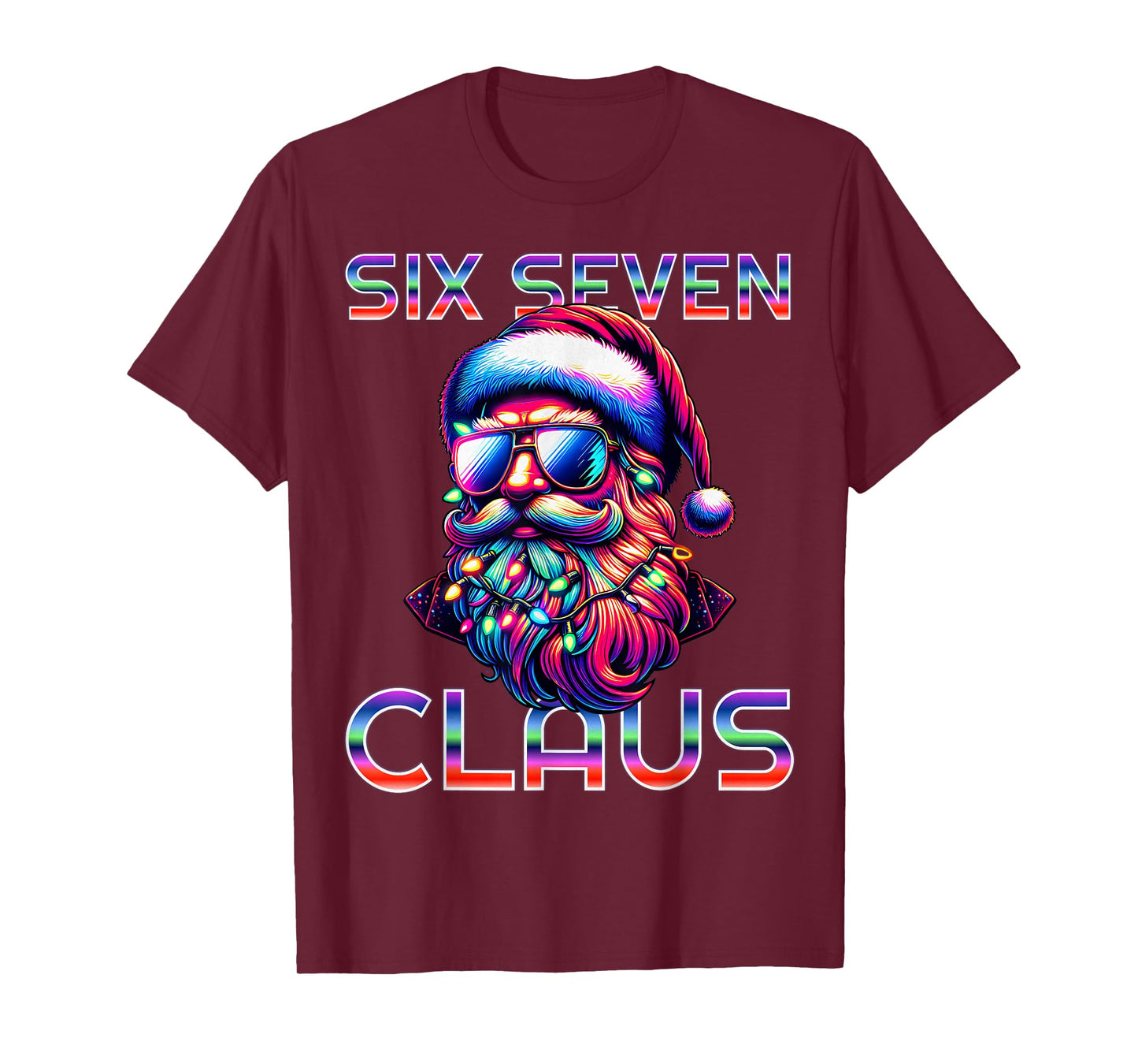 67 Christmas Funny Six Seven Meme Brainrot Santa Claus Boys T-Shirt