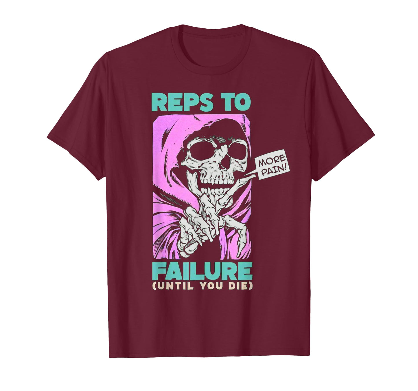 Funny Reps To Failure Weightlifting Bodybuilding Fitness Gym T-Shirt
