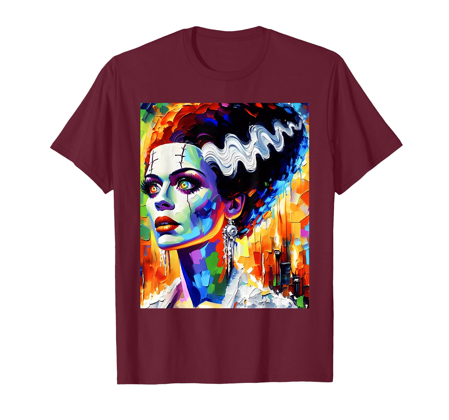 Frankenstein Monster And Bride Halloween Matching Couple T-Shirt