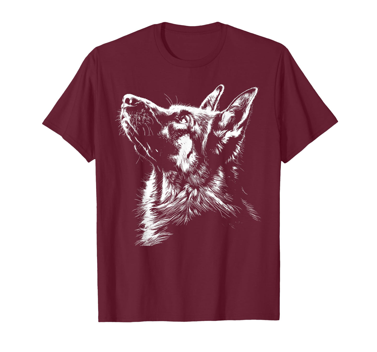 German Shepherd Silhouette Graphic German Shepherd Dog Lover T-Shirt