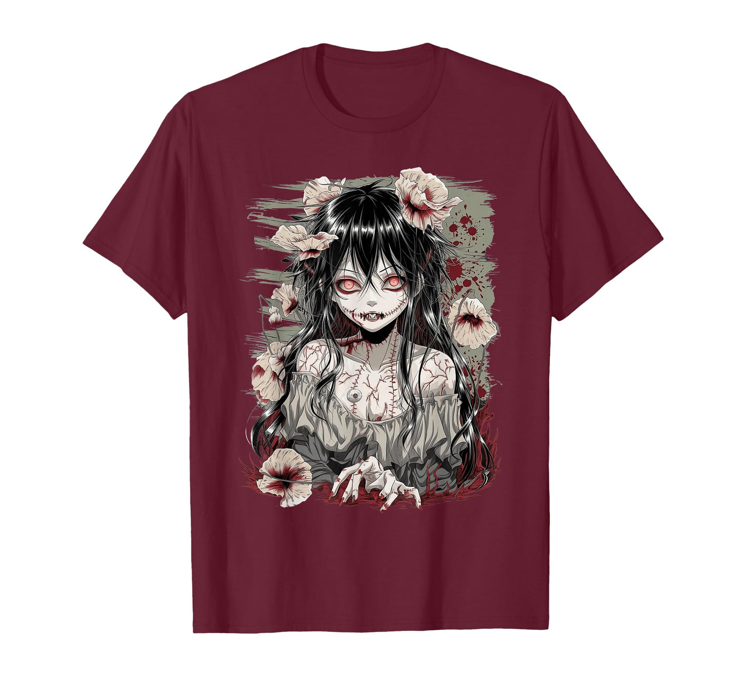 Horror Anime Girl Manga Creepy Japanese Kawaii Aesthetic T-Shirt