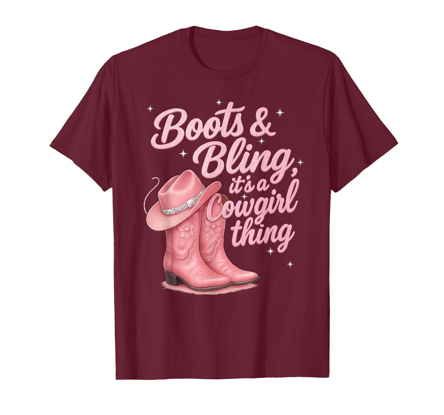 Funny Cowgirl Boots And Bling It's a Cowgirl Thing T-Shirt