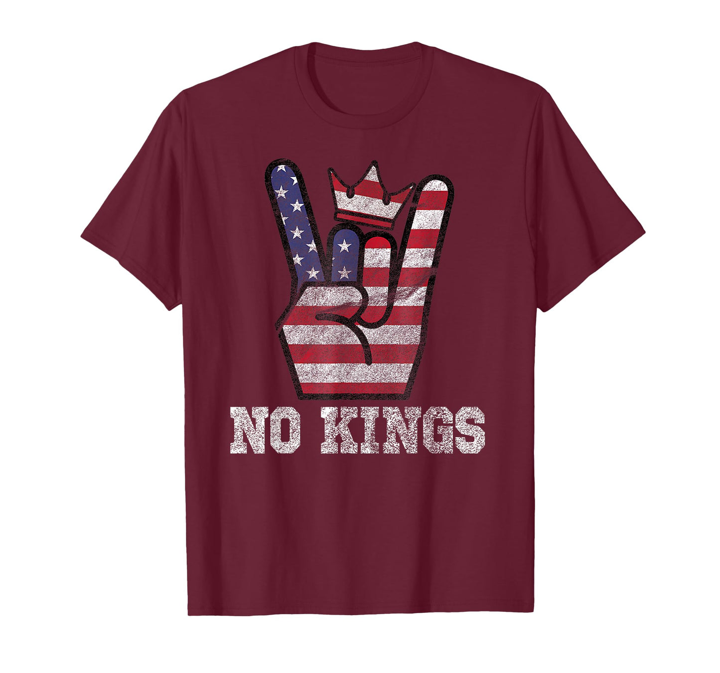 No Kings Shirt 4th of July Vintage American Flag No Kings T-Shirt