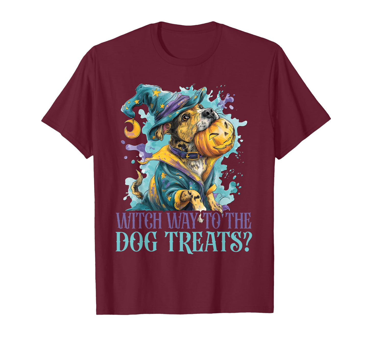 Witch Way to The Dog Treats? - Cute Dog Halloween T-Shirt