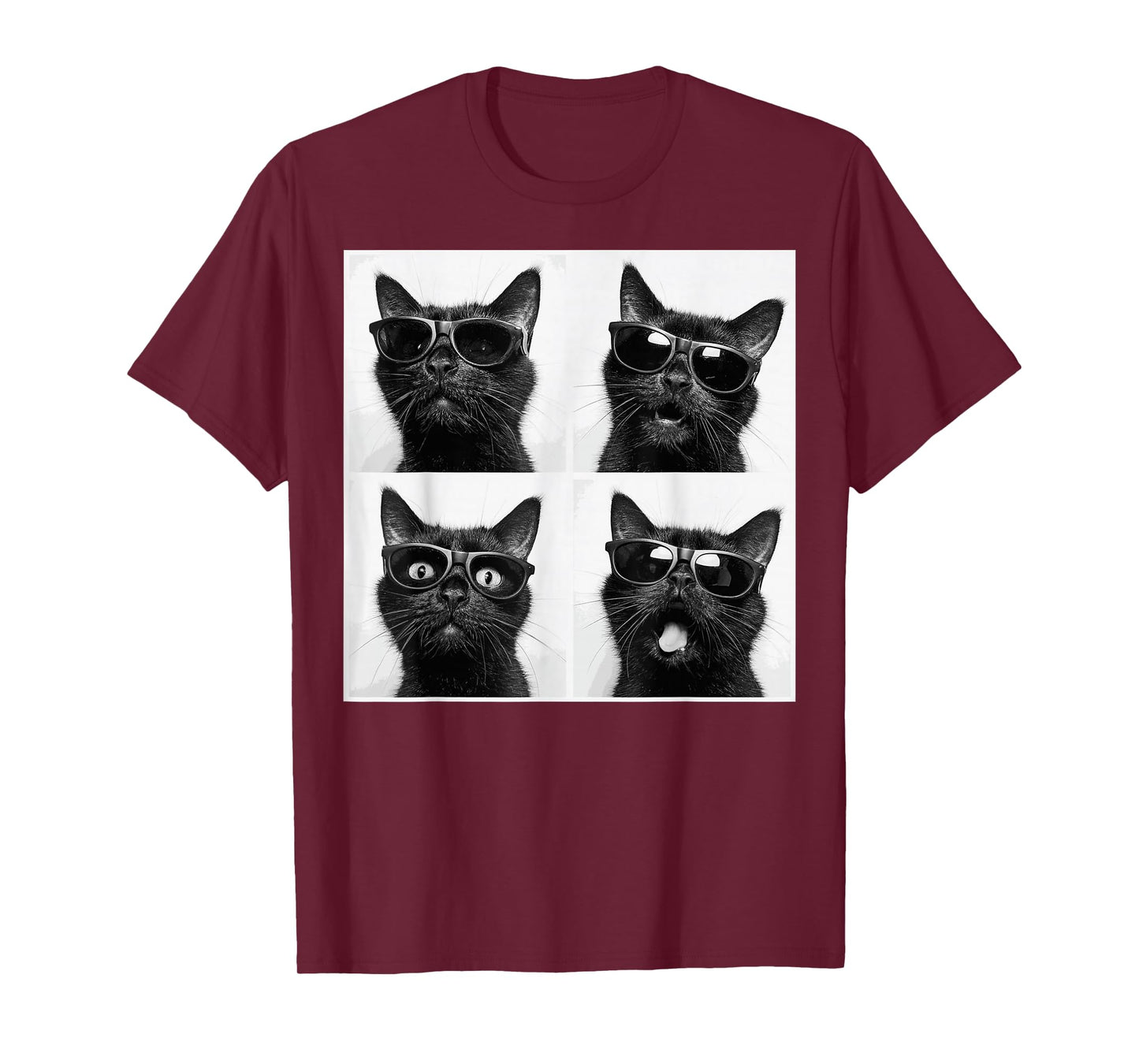 Funny Graphic Cat Photobooth Selfie Funny T-Shirt