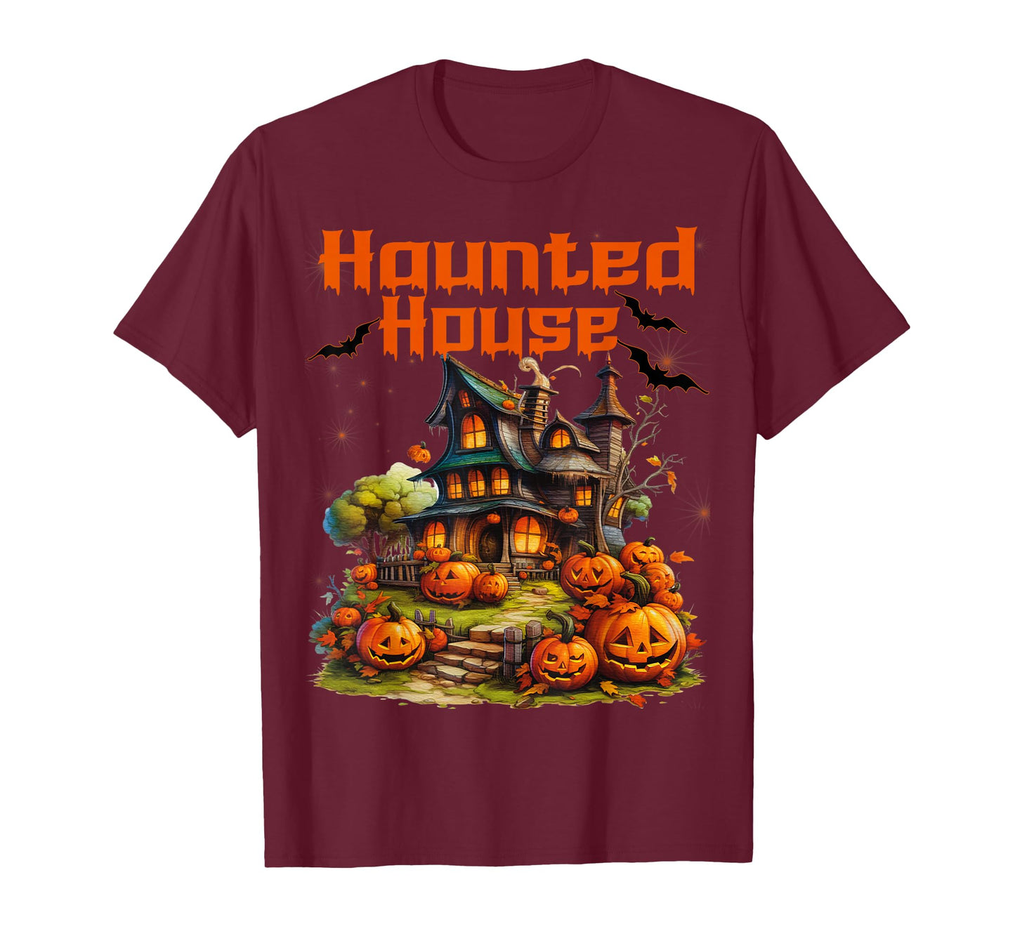Halloween Haunted House .Halloween Witch House T-Shirt