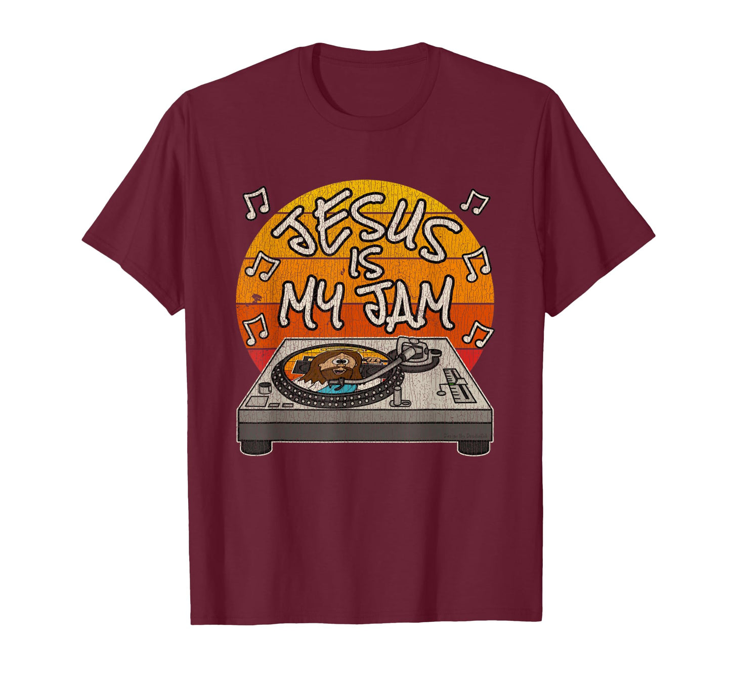 Vintage Jesus Is My Jam Christian DJ Church Musician T-Shirt