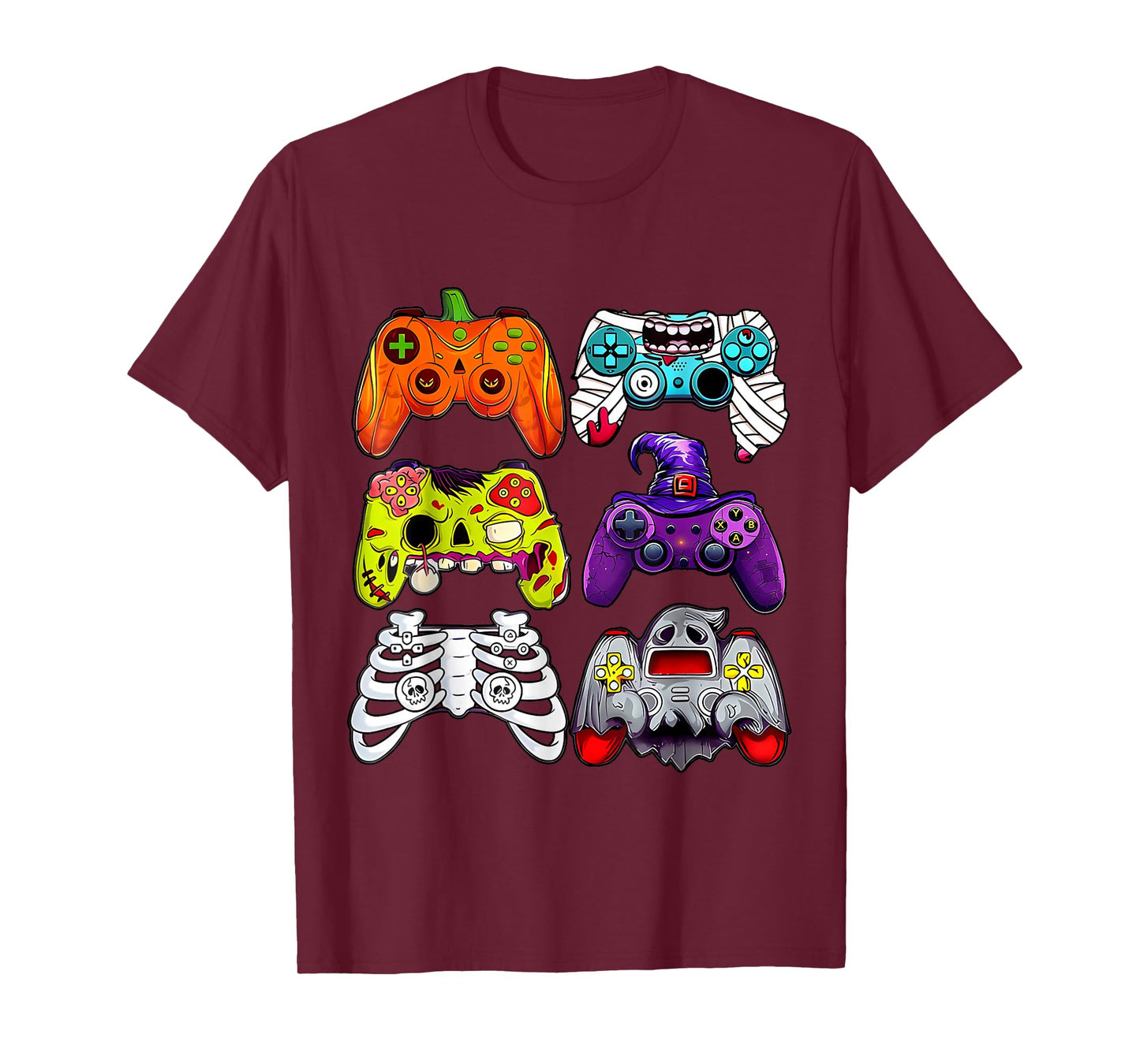 Funny Video Game Controller Halloween Gamer Gaming Boy Girl T-Shirt