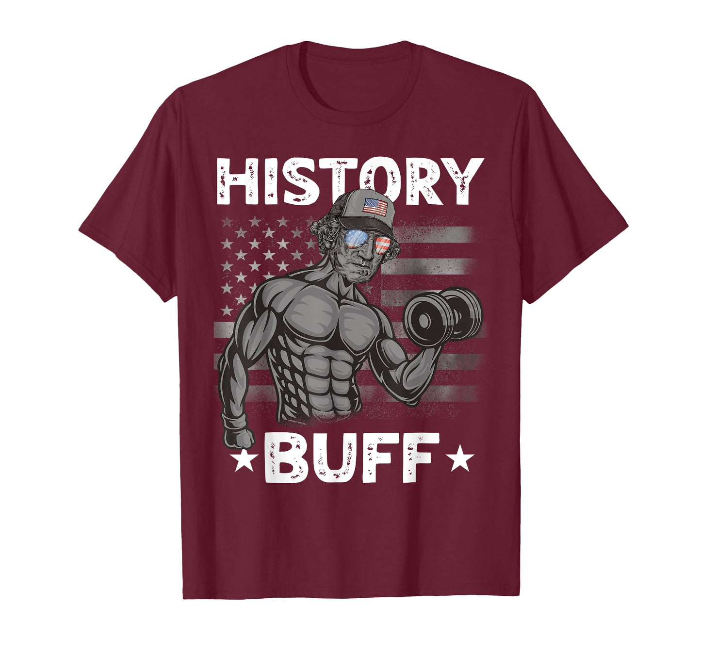 History Buff Washington Bro Weightlifting 4th of July Gym T-Shirt for Men