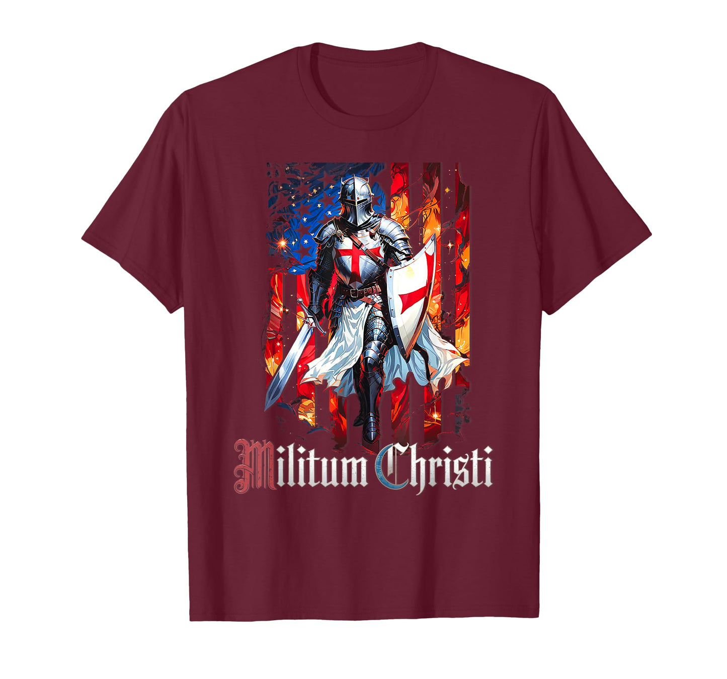 Catholic Knight Templar Crusader Cross T-Shirt
