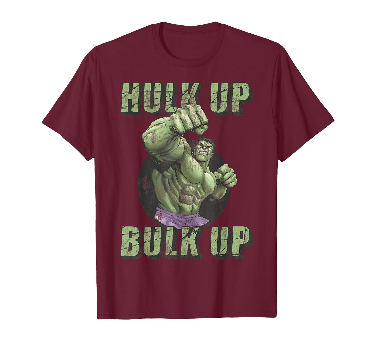 Marvel The Incredible Hulk Tough Hulk Up Bulk Up Badge T-Shirt