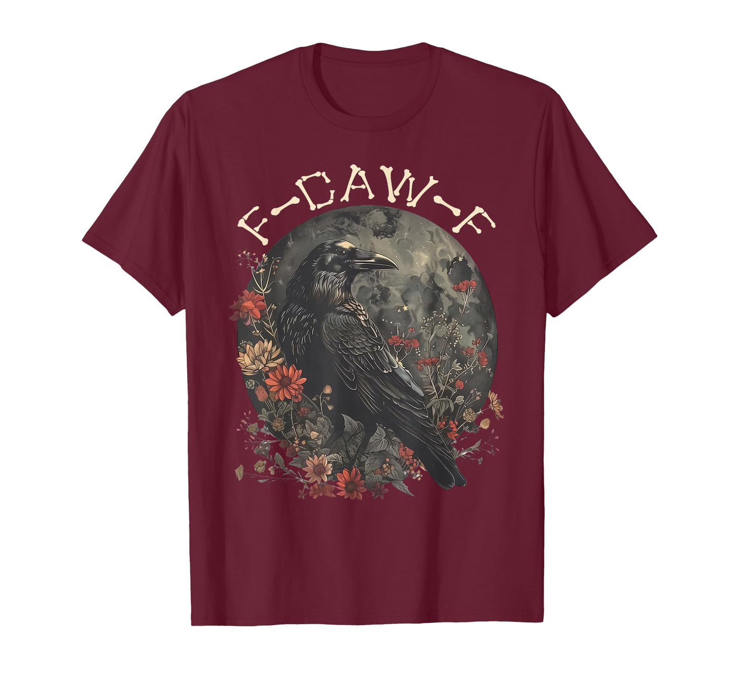 Funny F Caw F Raven Bird Saying Graphic T-Shirt