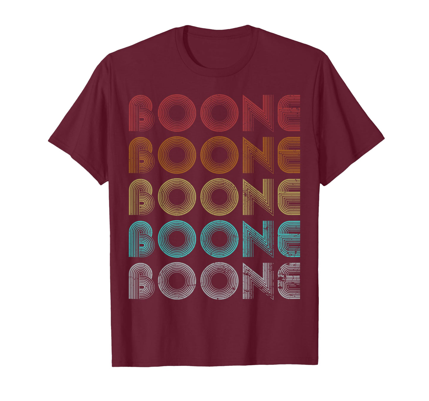 Boone Family Name I Love Boone Personalized Vintage T-Shirt