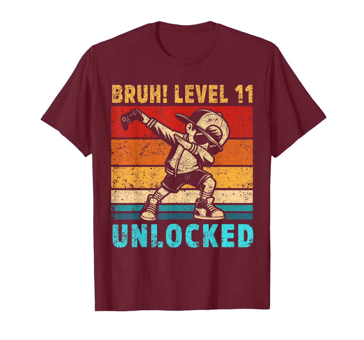 11 Year Old Birthday Dabbing Boy Bruh 11th level unlocked T-Shirt