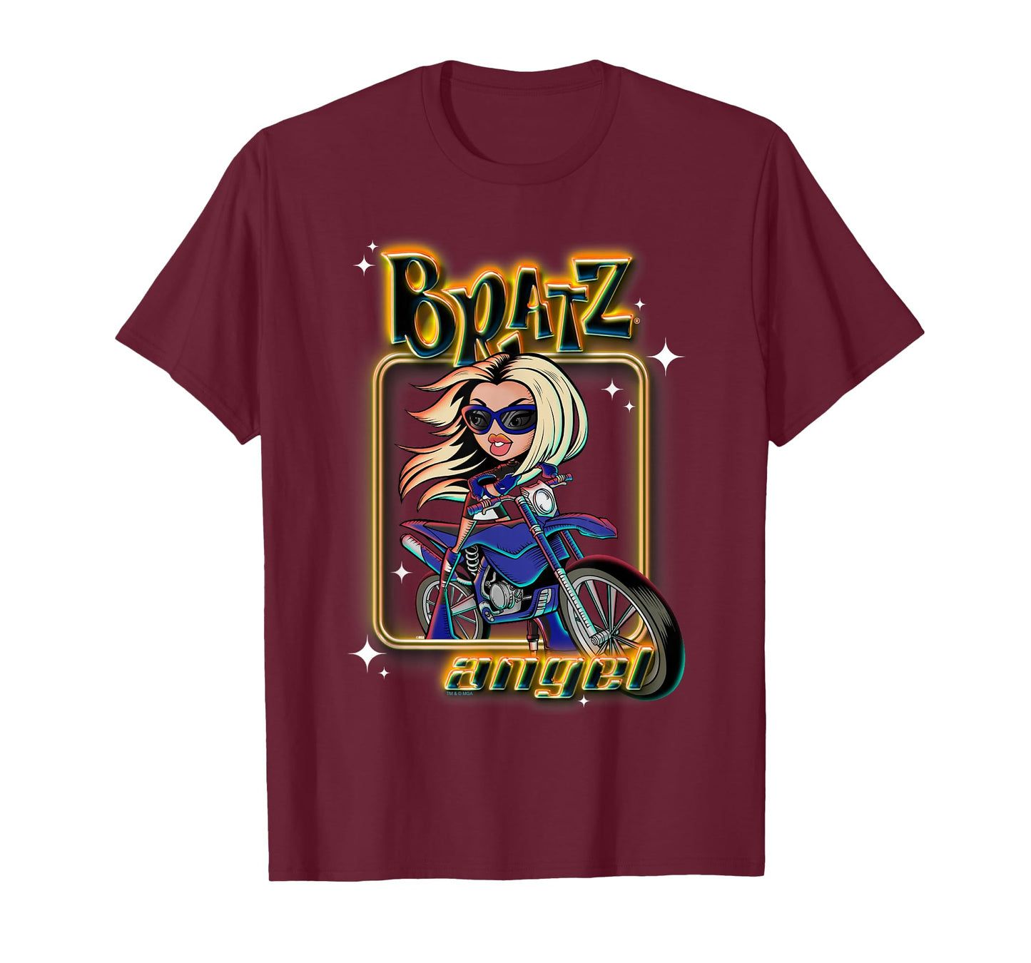Bratz Angel Cloe Vintage Biker Sassy Portrait T-Shirt