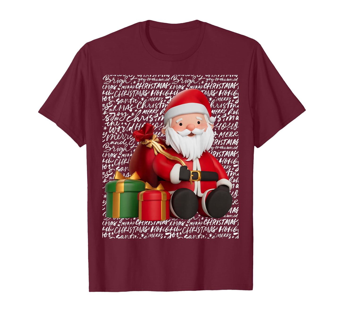 Christmas Happy Santa Festive Holidays T-Shirt