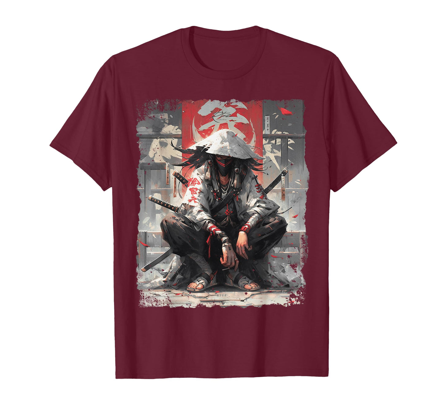 Samurai Sword Katana Ninja Japan Manga Anime Streetwear T-Shirt