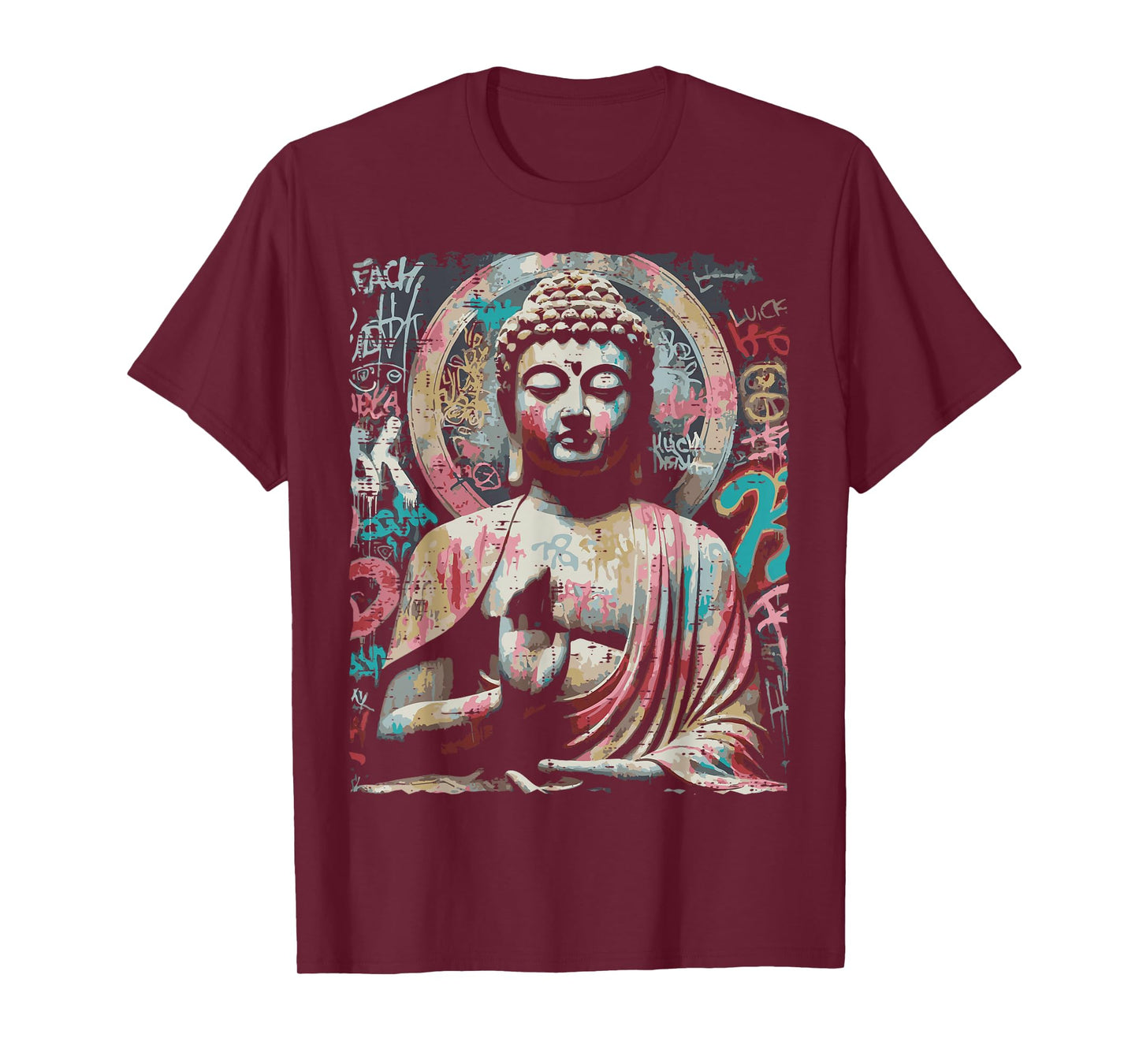 Street Wear Buddha Graffiti Vintage Meditation Men Women Kid T-Shirt