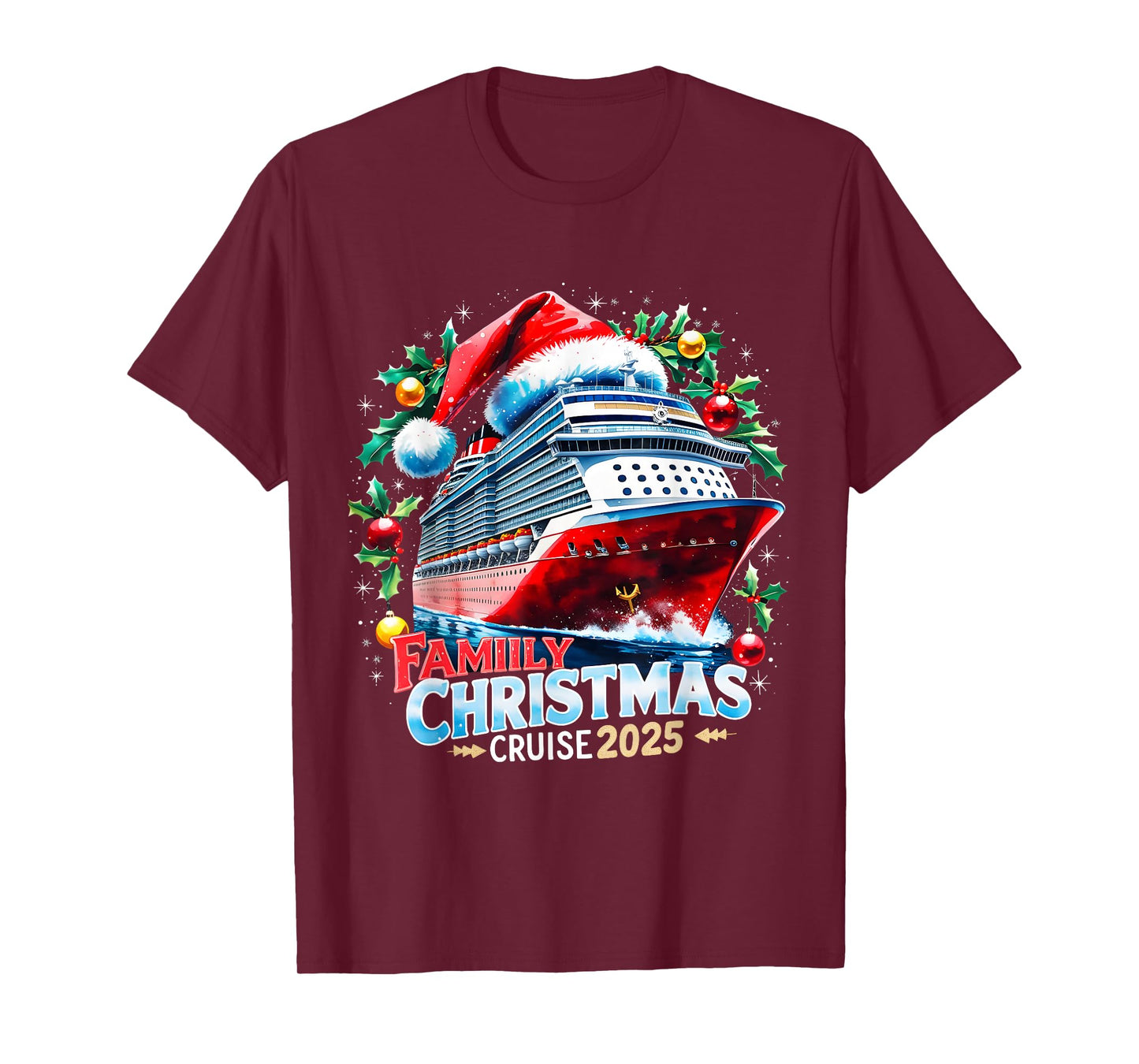 Family Christmas Cruise 2025 Holiday Vacation Tee T-Shirt