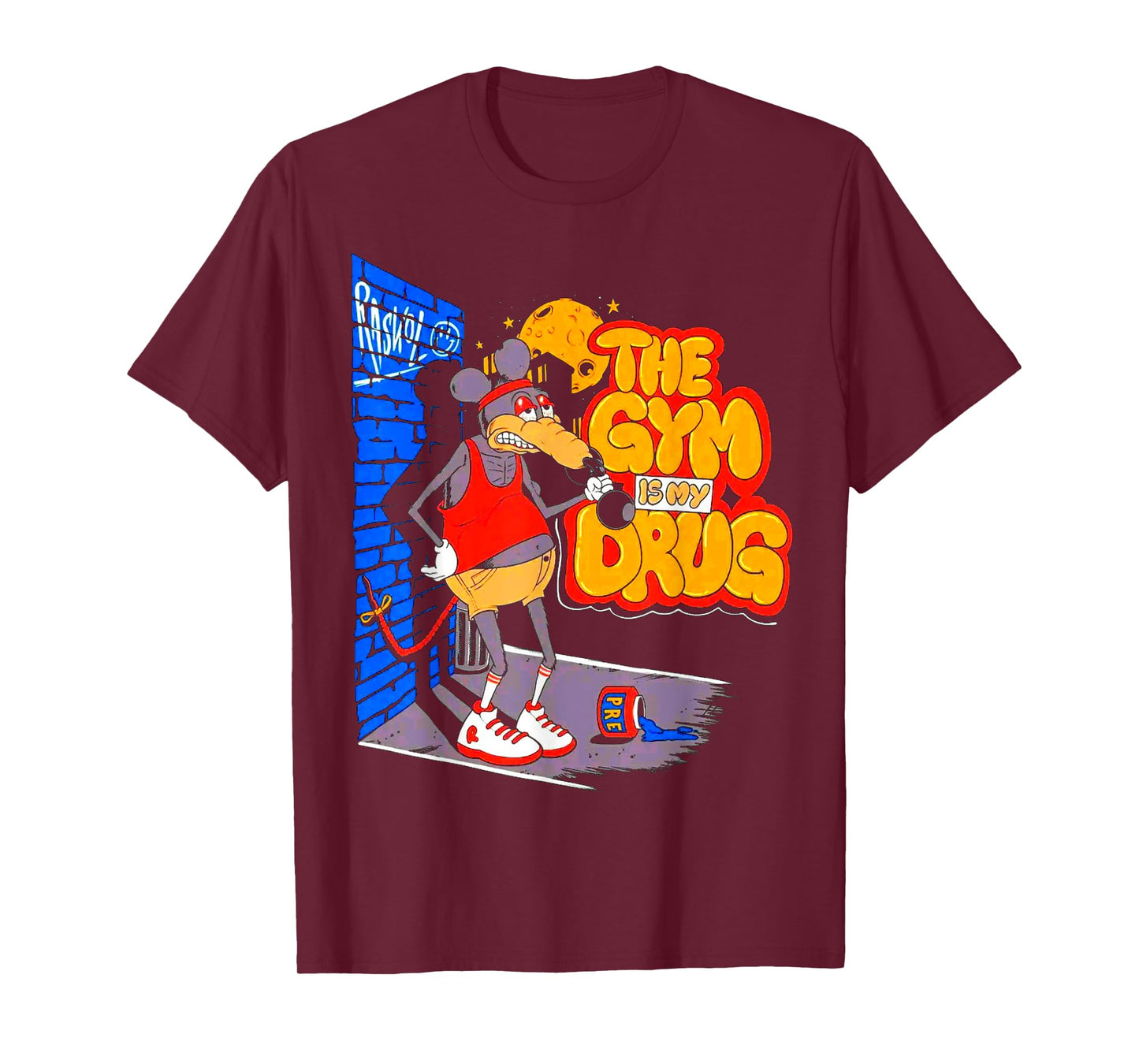 The Gym Is My Drug Funny Weightlifting Bodybuilding Fitness T-Shirt