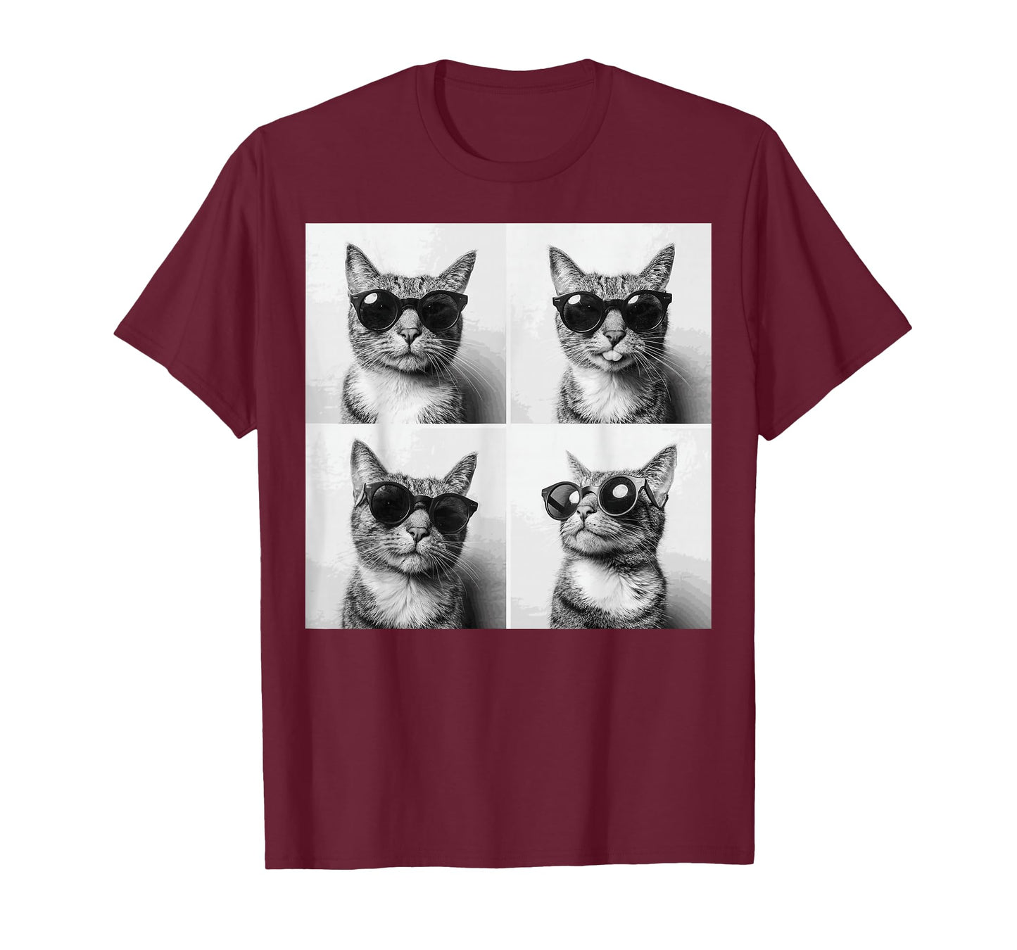 Funny Graphic Cat Photobooth Selfie Funny T-Shirt
