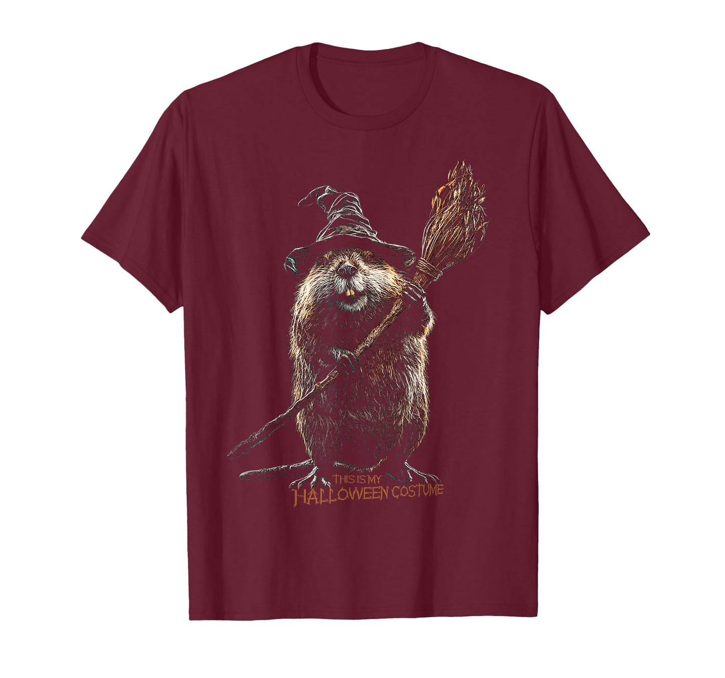This is My Halloween Costume Beaver Witch Spooky T-Shirt