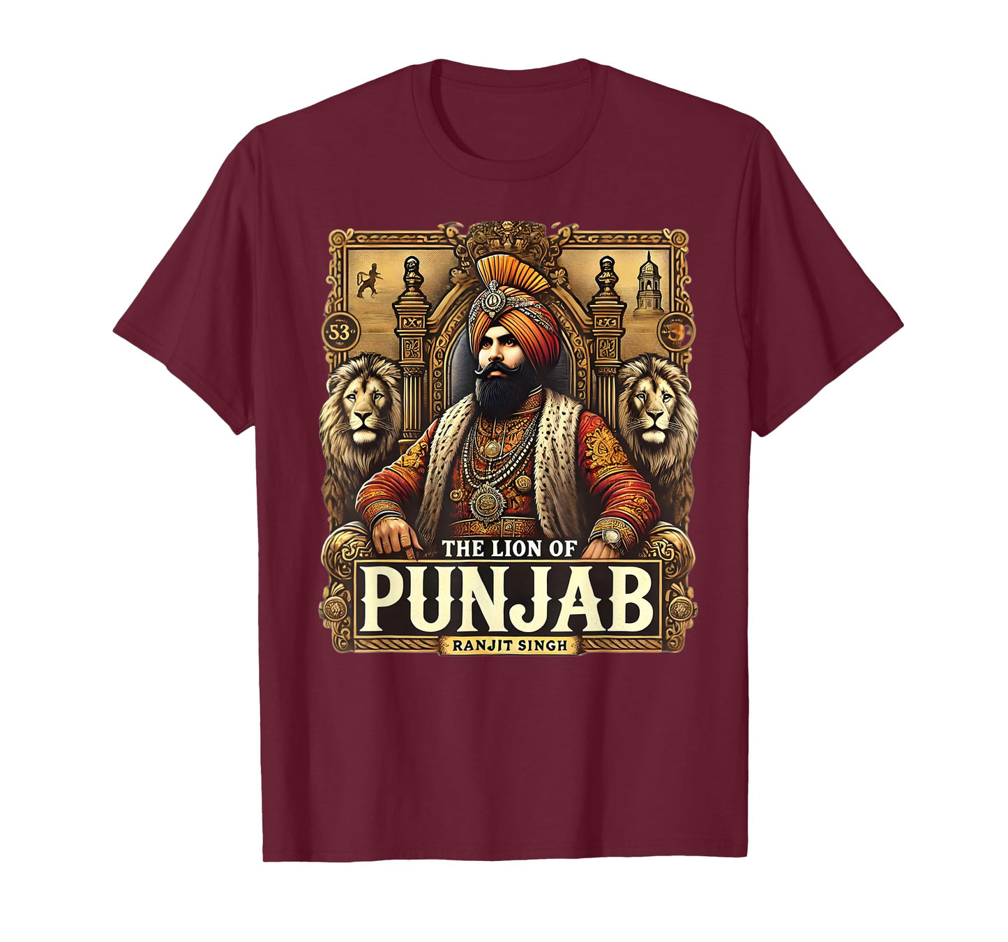 Majaraja Ranjit Singh Ther Lion of Punjab T-Shirt