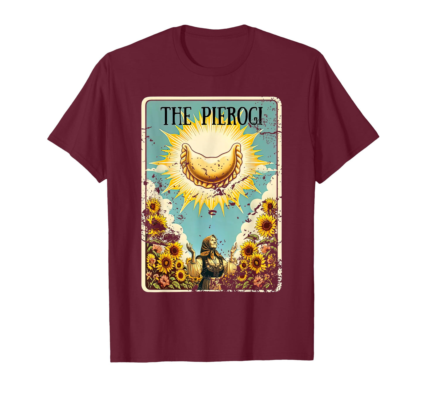 Pierogi Tarot Card Funny Polish Food Polska Pierogies Lover T-Shirt