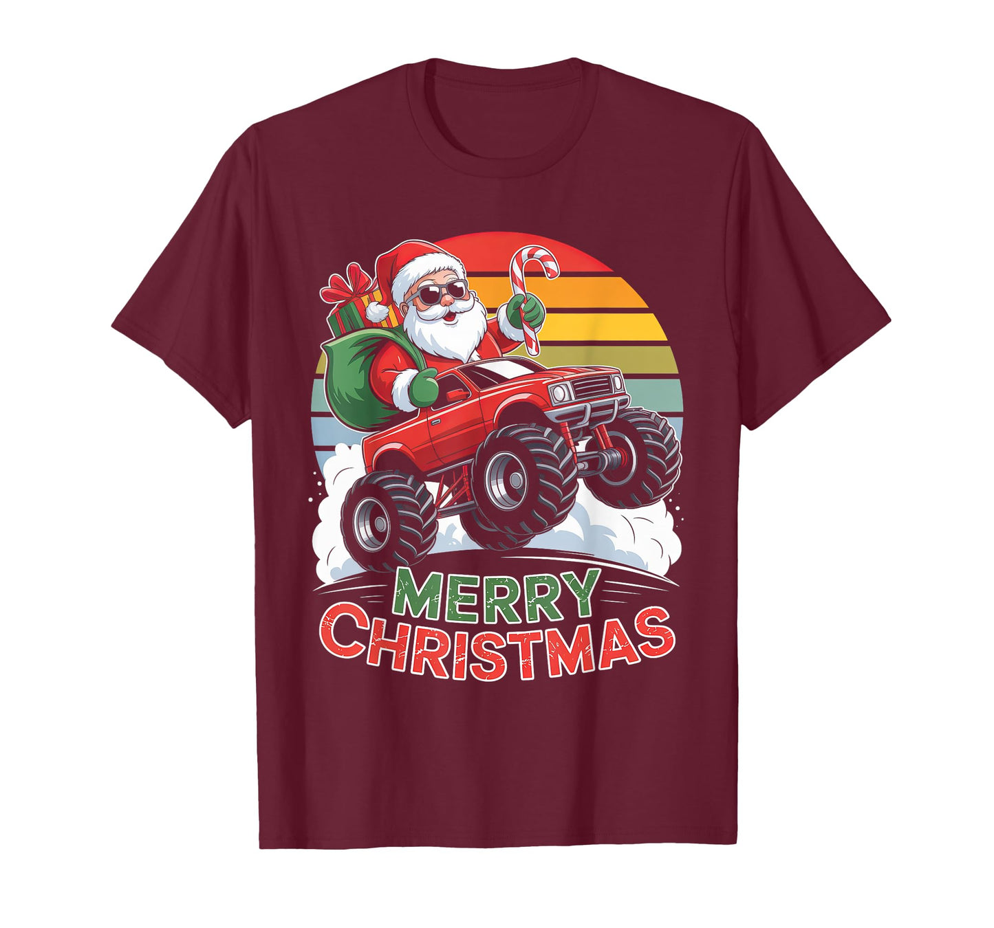 Christmas Gamer Santa Xmas Funny Gaming Men Boys Kids Youth T-Shirt