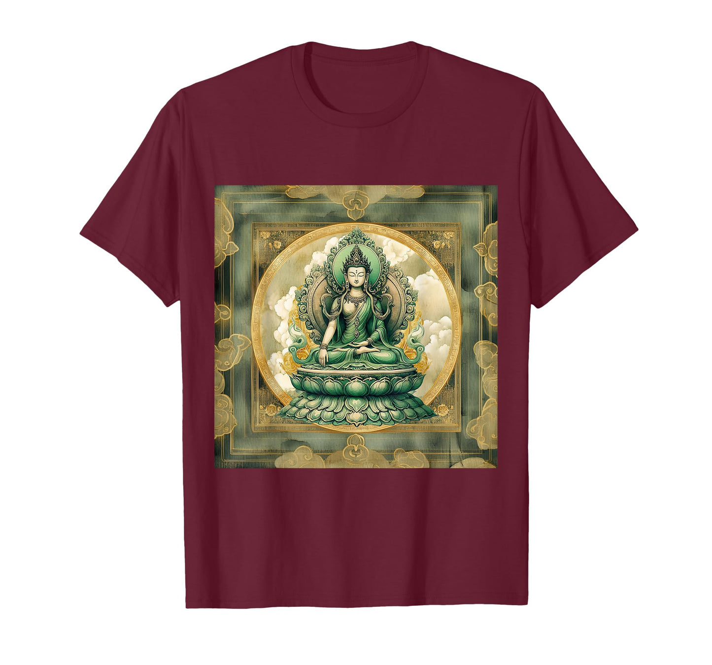Green Tara Goddess Ancient Tibetan Buddhism T-Shirt