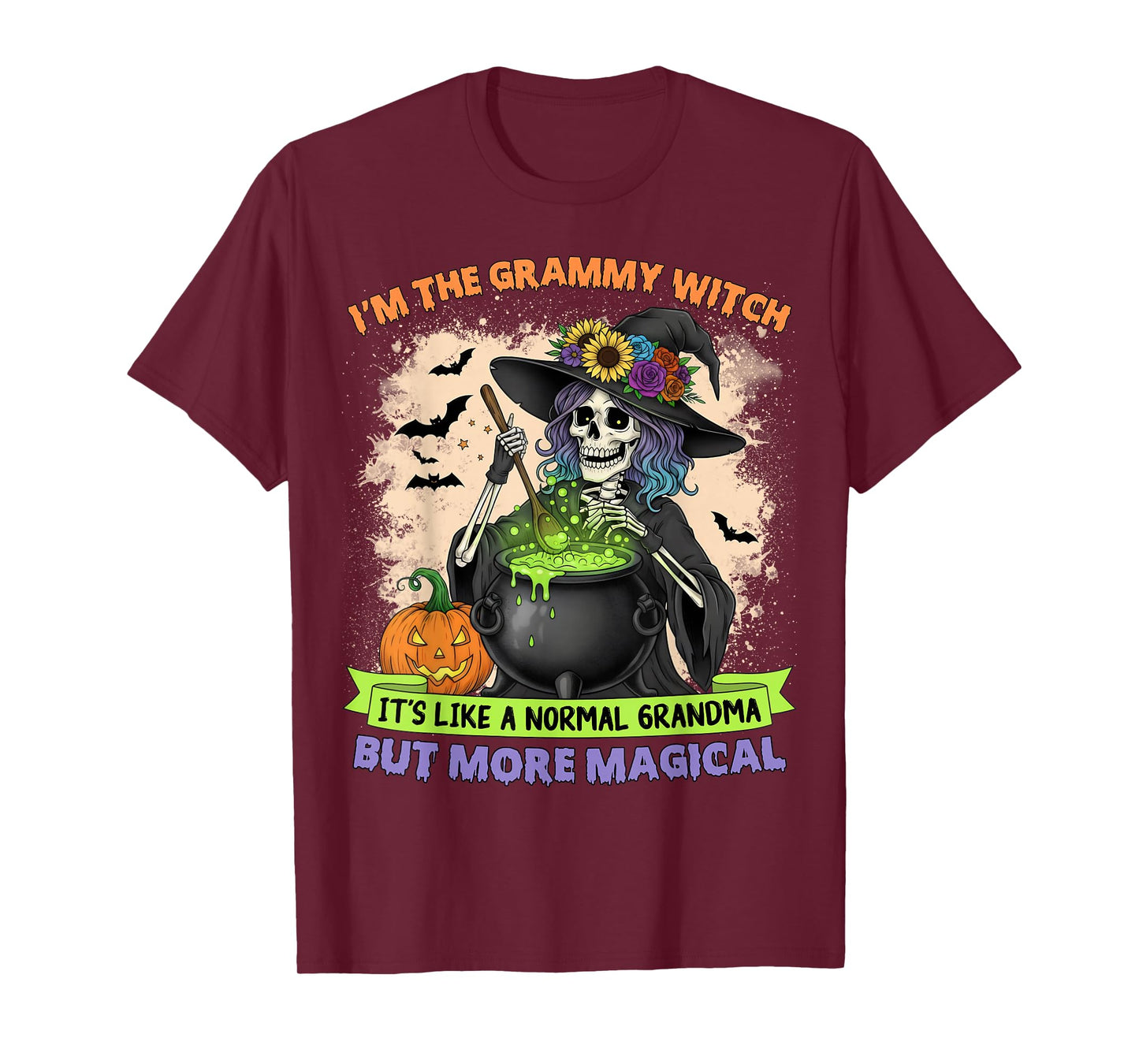 I'm The Grammy Witch Like A Normal Grandma Nana Halloween T-Shirt