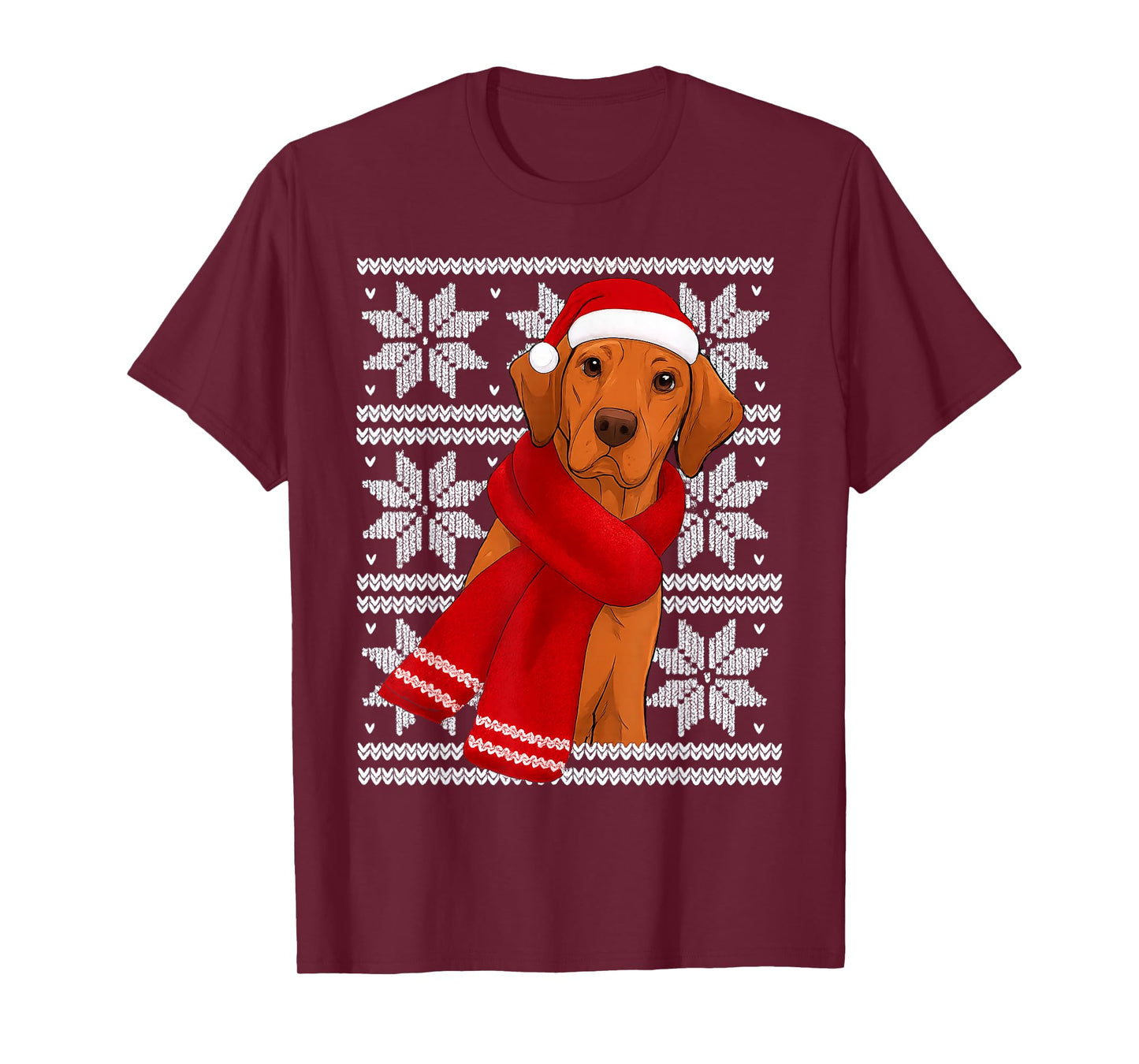 Rhodesian Ridgeback Ugly Christmas Holiday Dog Lover T-Shirt