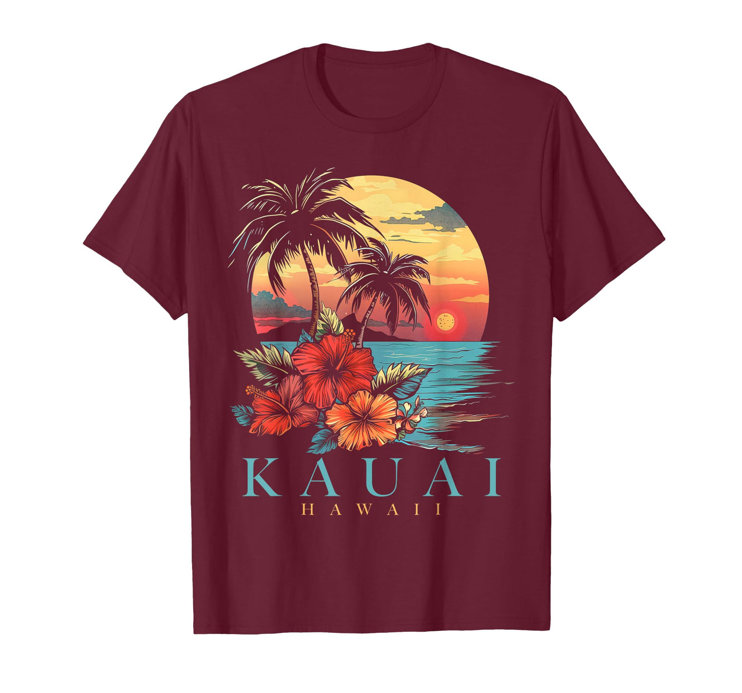Kauai Hawaii Aloha Hawaiian Surf Surfer Vintage T-Shirt